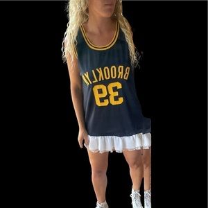 Brooklyn NBA Nets Small XS lace custom basketball Jersey dress